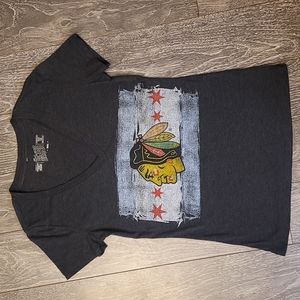 Women's Chicago Blackhawks Vneck Tshirt